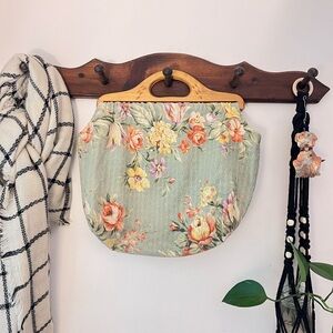Vintage 50s Floral Handbag
